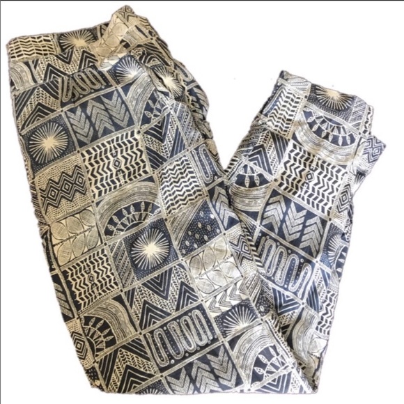 Mara Hoffman| Navy/White Patterned Viscose Pants - Picture 3 of 12